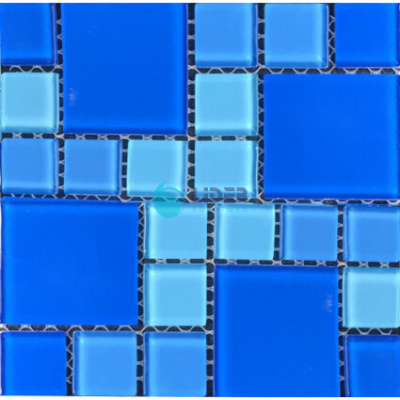 Мозаика стеклянная Aquaviva Cristall Light Blue (23 мм - 48 мм)