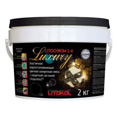 Затирочная смесь LITOCHROM 1-6 С.470 (черная) 2 кг