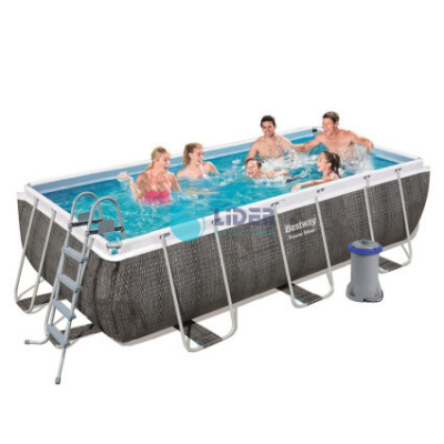 Каркасный бассейн Bestway 56996 (488х244х122) с картриджным фильтром